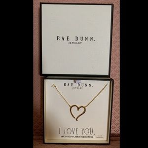 Rae Dunn “I love you” heart necklace